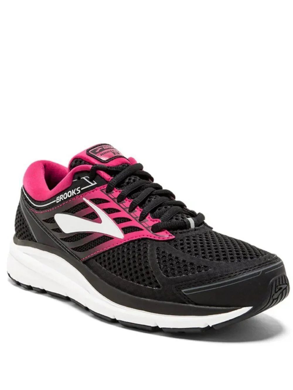 Brooks Women's Addiction 13 Black/Pink/Grey Running Shoes Size 9 US Extra Wide